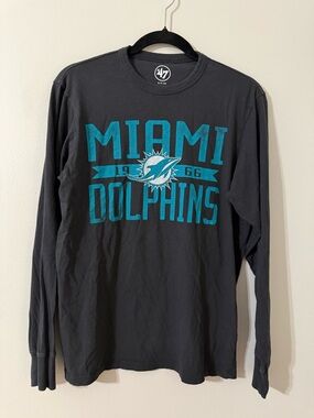 47 Brand Miami Dolphins Long Sleeve Tee S NFL